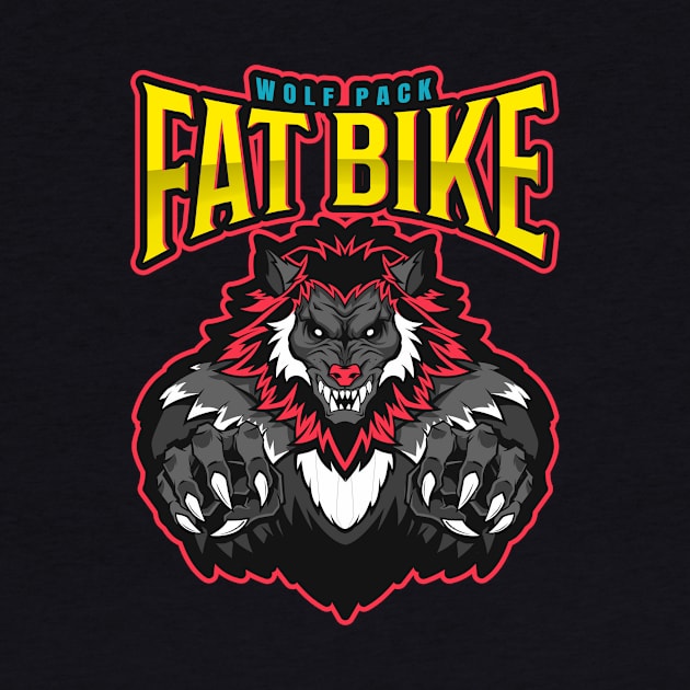 Wolf Pack Fat Bike and Mountain Biking Merch by With Pedals